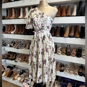 Floral One-Shoulder Dress